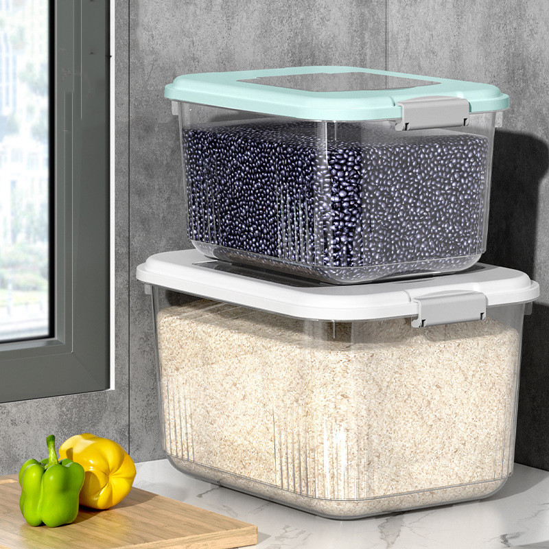 ✨ ถังใส่ข้าวสาร 2-in-1 กล่องเก็บข้าวสาร กันแมลง ความชื้น ปิดผนึกเพื่อคงความสดใหม่ ความจุขนาดใหญ่ - รูปที่ 3