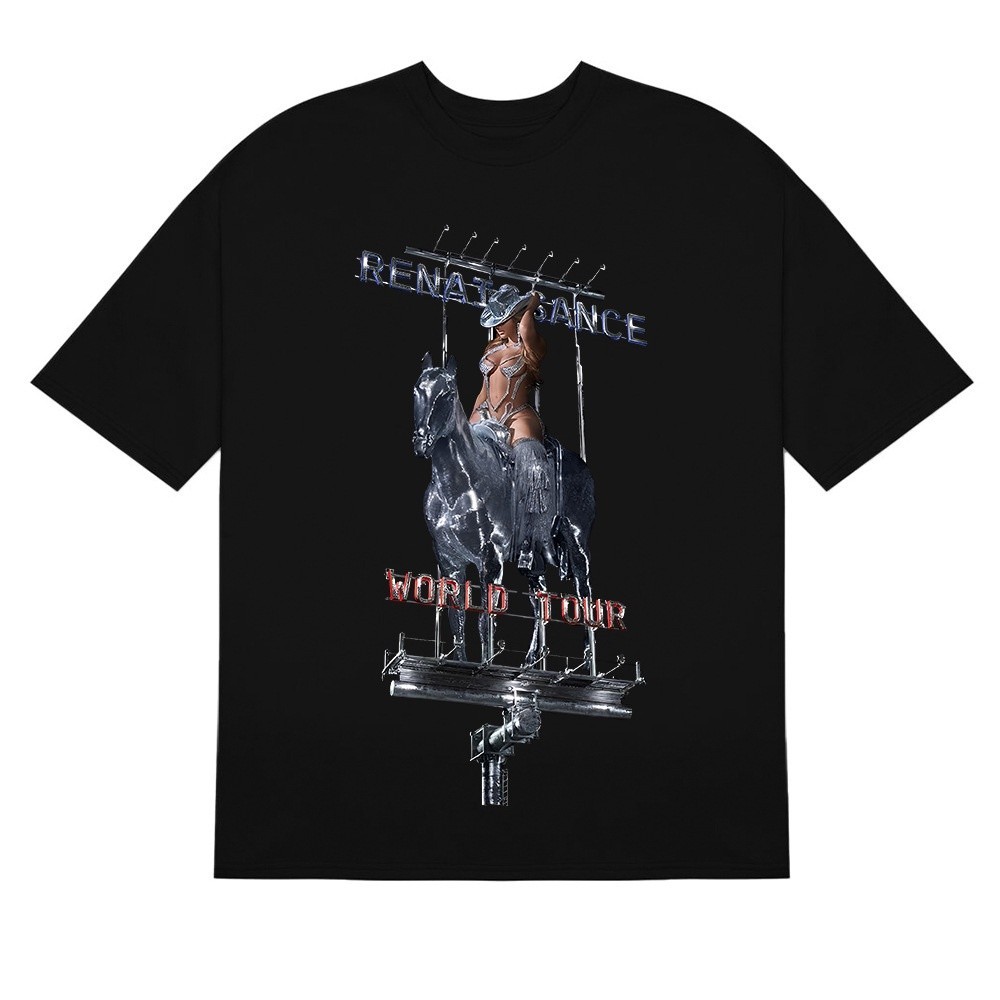 【ใหม่】Ere1 Beyonce Renaissance World Tour เสื้อยืดแขนสั้น ผ้าฝ้าย 250 กรัม