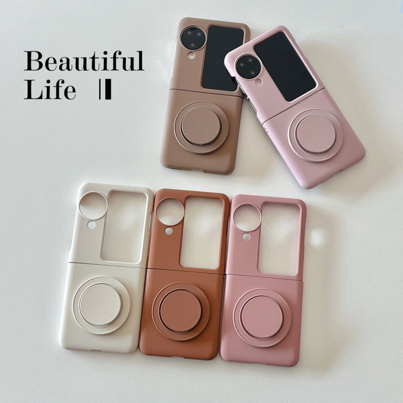 เคสโทรศัพท์มือถือ PC แบบแข็ง ป้องกันกระแทก พร้อมขาตั้งแม่เหล็ก สําหรับ OPPO Find N3 N2