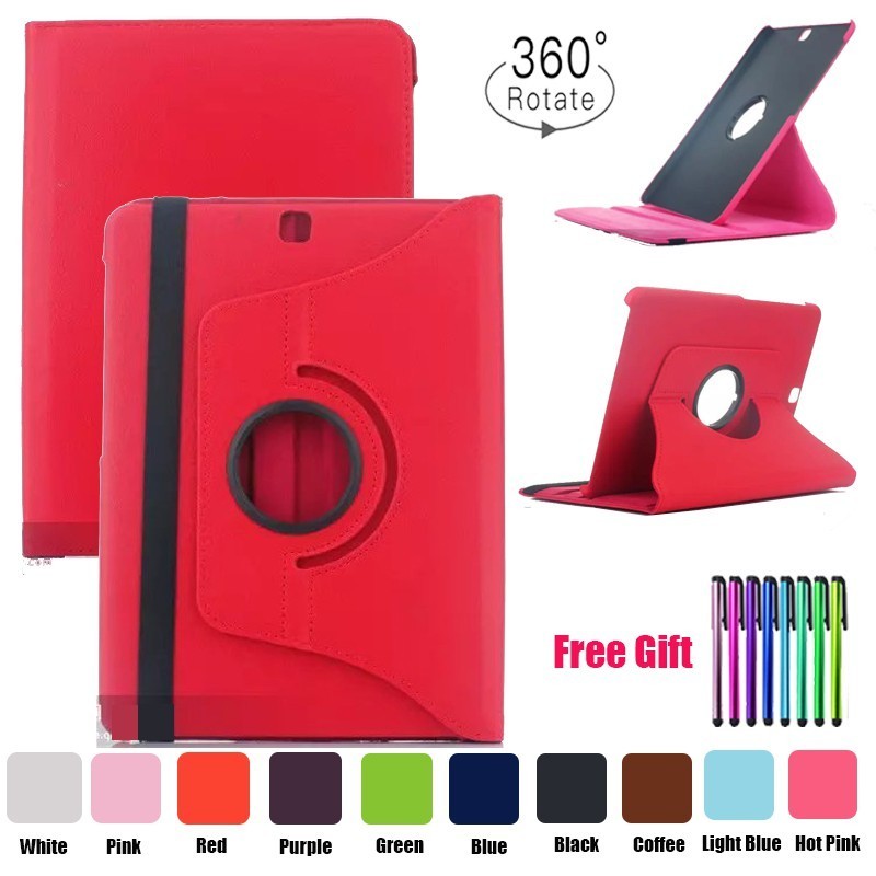 เคส น้ําหนักเบา บางพิเศษ สําหรับ Samsung Galaxy Tab S2 8.0 9.7 SM-T710 T713 T715 T719 SM-T810 T815 360° เคสฝาพับ แบบหมุนได้