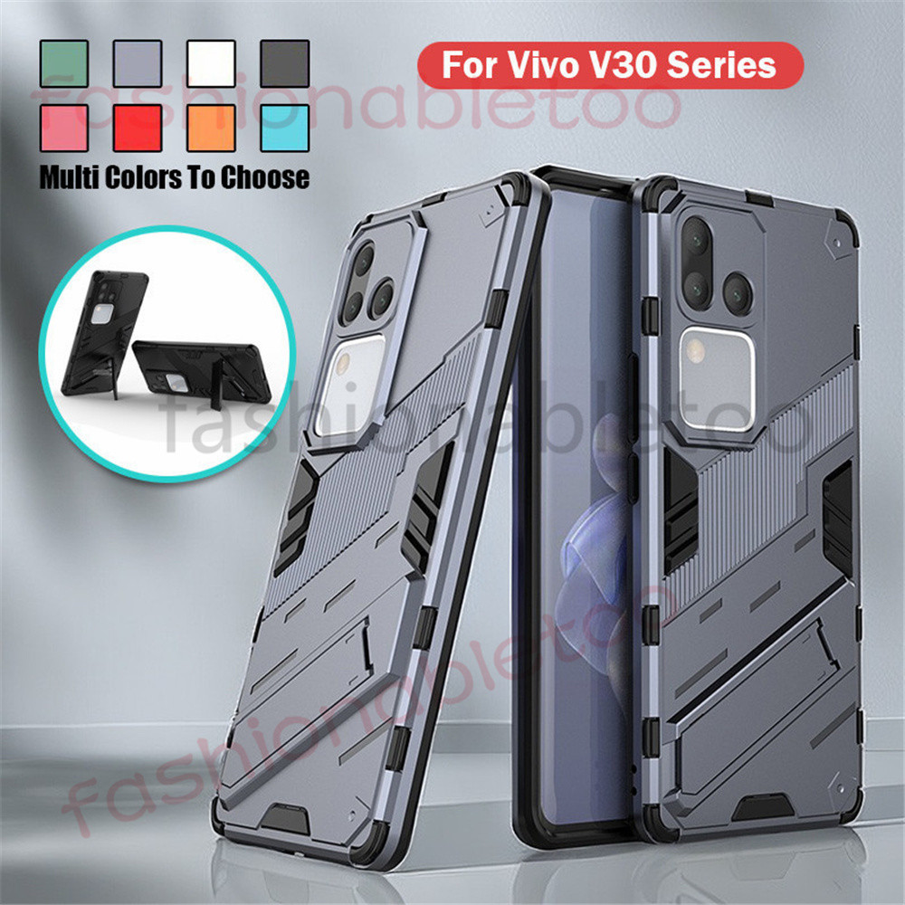 เคสโทรศัพท์มือถือแบบแข็ง กันกระแทก พร้อมที่ตั้งวาง แฟชั่น สําหรับ Vivo V30 pro V30 Lite V30 E V30pro V30Lite V30E V 30 VivoV30pro VivoV30Lite VivoV30E