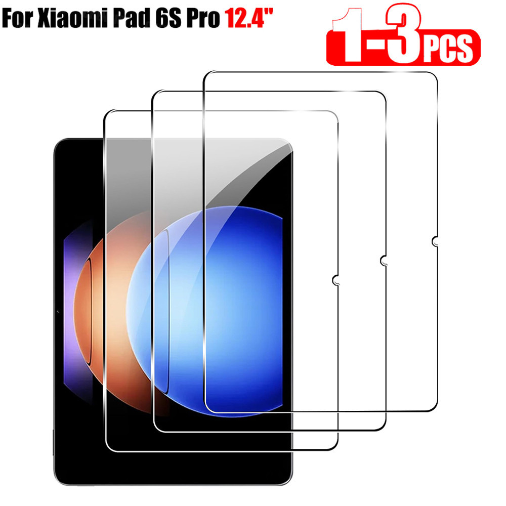 ฟิล์มกระจกนิรภัยกันรอยหน้าจอ HD สําหรับ XiaoMi Pad 6S Pro 12.4 นิ้ว 2024 Xiomi Mi Pad6S Pro 1 2 3 ชิ้น