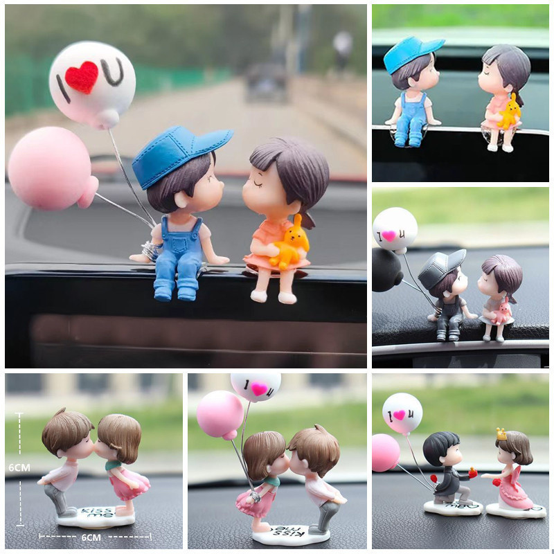 ฟิกเกอร์ลูกโป่ง รูปการ์ตูนน่ารัก เหมาะกับของขวัญ สําหรับตกแต่งภายในรถยนต์