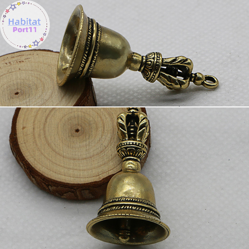 Habitatport ทองเหลืองหัตถกรรม die-casg Drop Wind Bell ทิเบต Bronze Bell Creative th