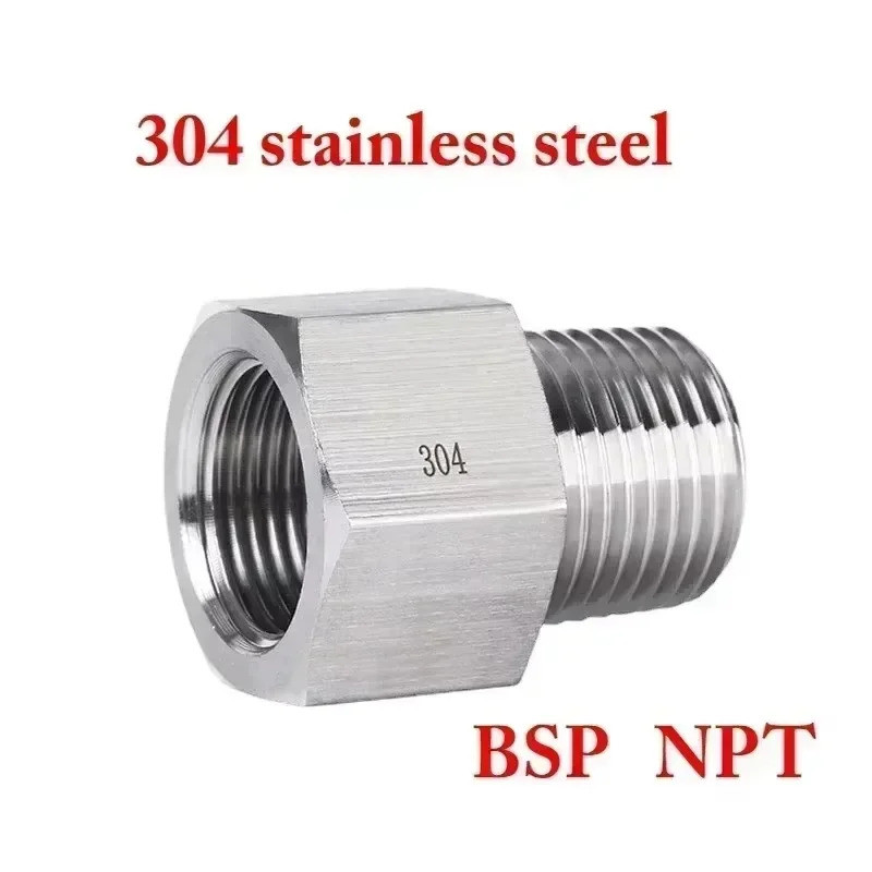 อะแดปเตอร์บุชชิ่งลดขนาดหกเหลี่ยมสแตนเลส 304, G1/4″ BSP ตัวเมียเป็นตัวผู้ M10 M12 1/8″ 1/4″ 3/8″ BSP NPT ราคา ถูกที่สุด ดีลบีเคเค แกลเลอรีภาพที่ 4