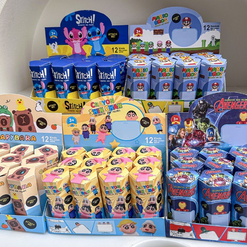 Sanrio Sonny Angel กล่องตาบอด Stitch Angel Kuromi Pikachu Crayon Shin Labub Surprise กล่องรูปคุณภาพสูงคริสต์มาสของขวัญของเล่น