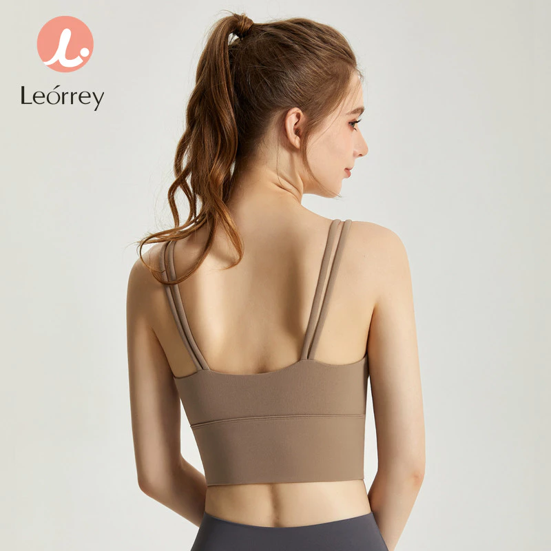 Leorrey เสื้อชั้นในฟิตเนสสปอร์ต มีแผ่นรอง ปิดหน้า สำหรับวิ่ง/โยคะ thumbnail 4