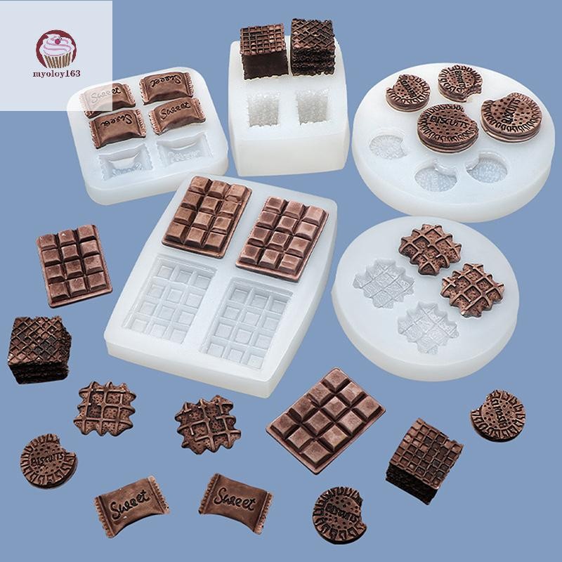 Myoloy DIY ครีมบิสกิตซิลิโคน Mould เค้กตกแต่งวาฟเฟิลช็อกโกแลตแม่พิมพ์ Hand Made ของหวานเบเกอรี่ครัว TH