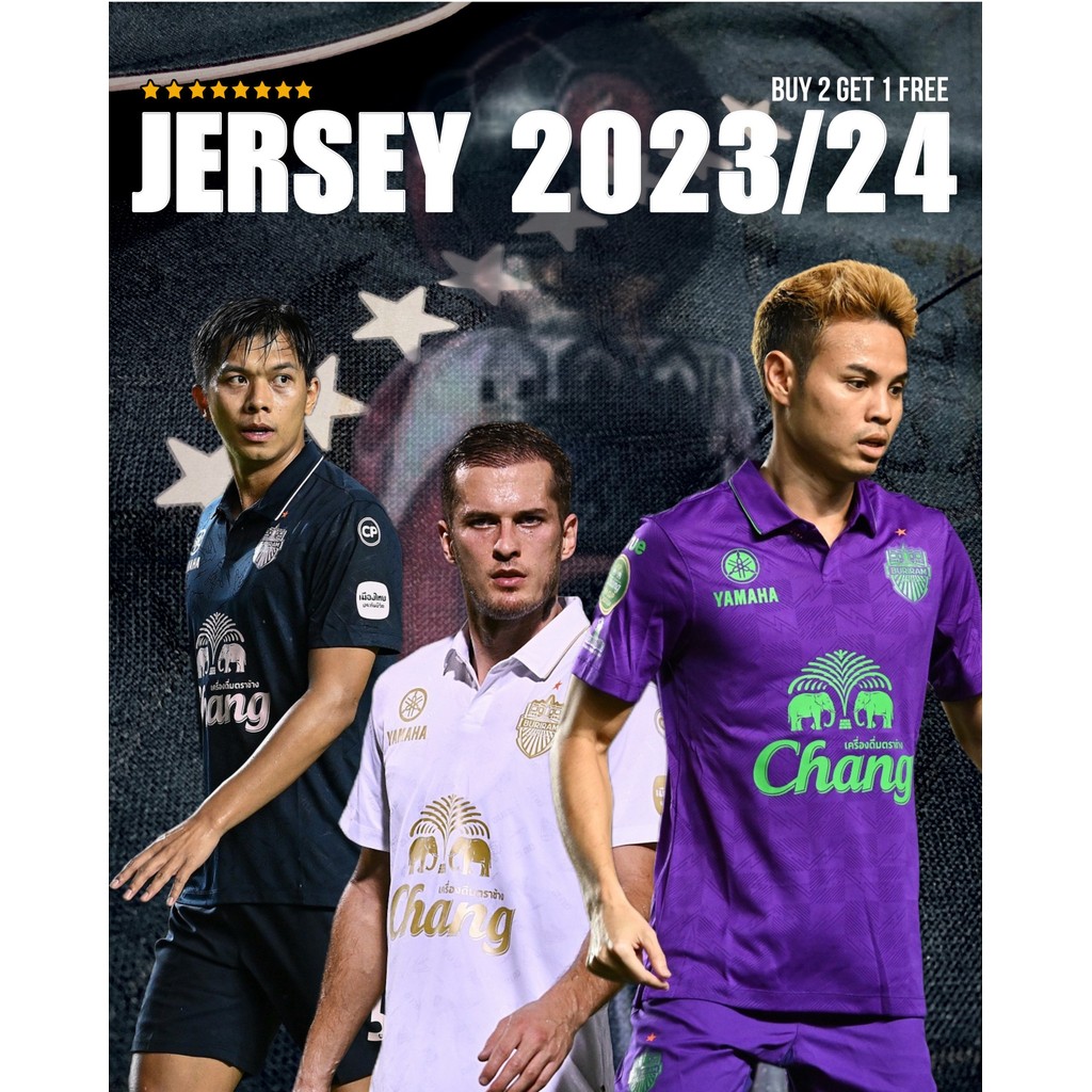 BURIRAM UNITED JERSEY 2023/24 ของแท้จากสโมสร BURIRAM UNITED