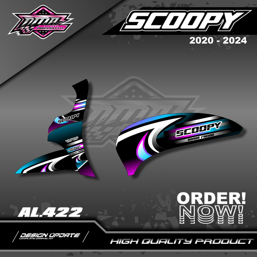 สติ๊กเกอร์ Scoopy Striping Honda Scoopy 2020-2024