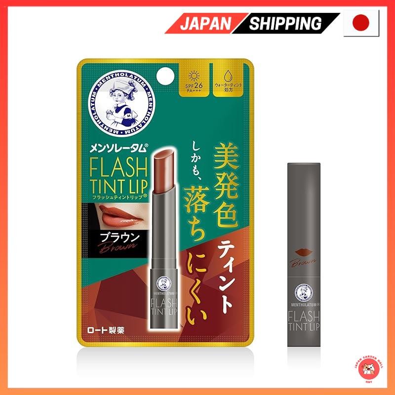 Mentholatum Lip Flash Tint Lip Brown 2G [Uv Cut (Spf26, Pa+++) Unscented]
