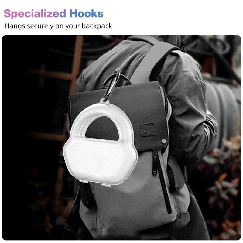 Fonken หูฟังป้องกัน Hard Case กระเป๋าเก็บชุดหูฟังพร้อมคาราบิเนอร์สําหรับ Air-Pods Max ราคา ถูกที่สุด ดีลบีเคเค แกลเลอรีภาพที่ 4