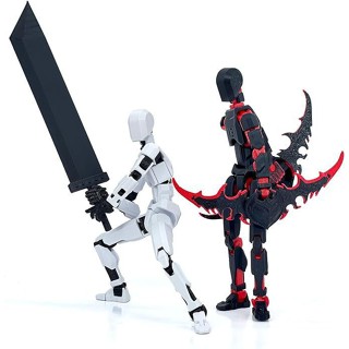 ฟิกเกอร์แอคชั่น Lucky 13 3D พิมพ์ DIY โมเดลหุ่นจำลอง 13 หุ่น…