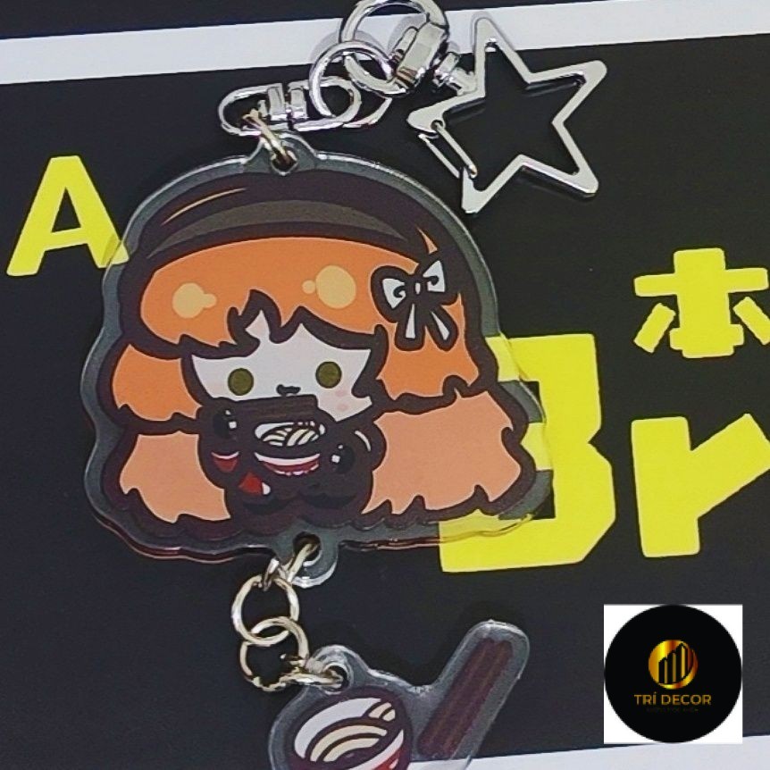 Limbus Company พวงกุญแจอนิเมะผู้หญิง Ishmael พวงกุญแจอะคริลิค Funny Man พวงกุญแจจี้