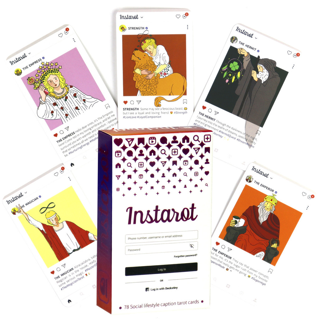 [Tarrot 85] [1355 People Collection] INS Tarts Fun Social Tarts Witte Series สามเณรแนะนําใช้ประมาณ 1