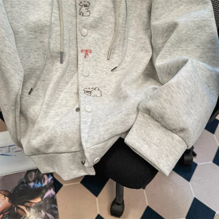 ส่งไวจากไทย TAYCEN M-2XL เสื้อสเวตเตอร์ แขนยาว ลาย สไตล์เกาหลี โอเวอร์ไซซ์ สำหรับผู้หญิง งานปัก
