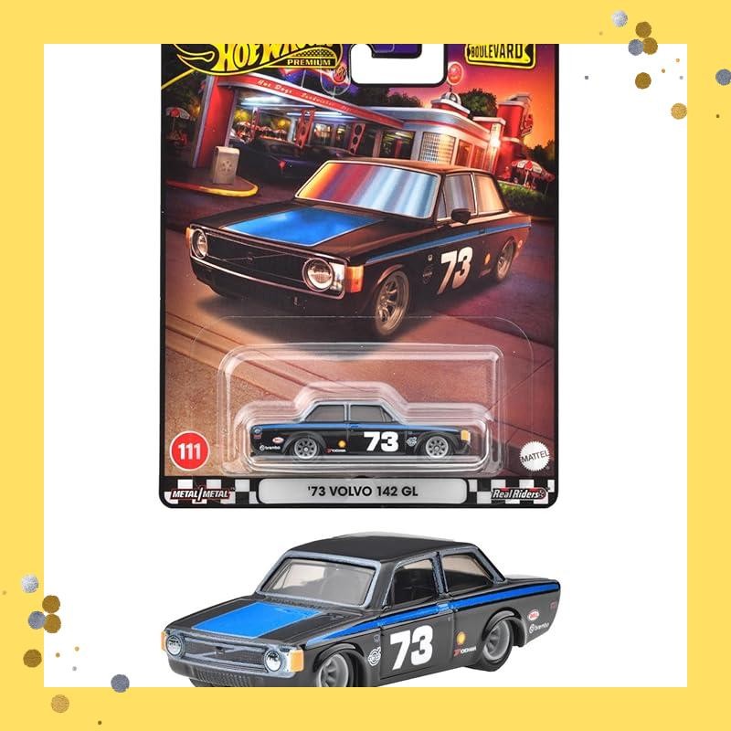 Hot Wheels Boulevard '73 Volvo 142GL Vehicle Toy Minicar from 3 years old Black HRT79