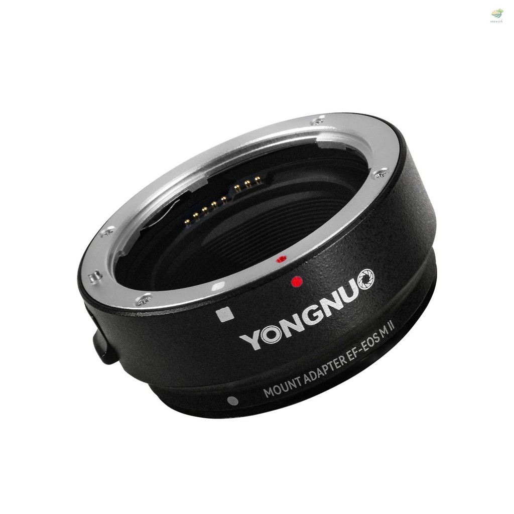 Yongnuo EF-EOSM II แหวนอะแดปเตอร์เลนส์กล้อง โฟกัสอัตโนมัติ กันน้ํา สําหรับเลนส์ Canon EF เป็นกล้อง Canon EOS M2 M3 M5 M6 M10 M50 M100 M20 B