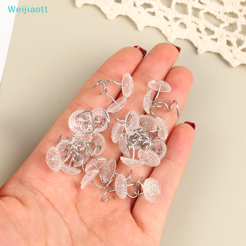 【Weijiaott】หมุดหัวเกลียวใส สําหรับตกแต่งเก้าอี้ โซฟา 100 ชิ้น【AO】