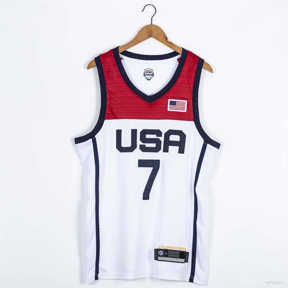 เสื้อกีฬาบาสเก็ตบอล NBA Jersey USA No. โอลิมปิกคลาสสิก 7 ทุเรียน พลัสไซซ์ 2