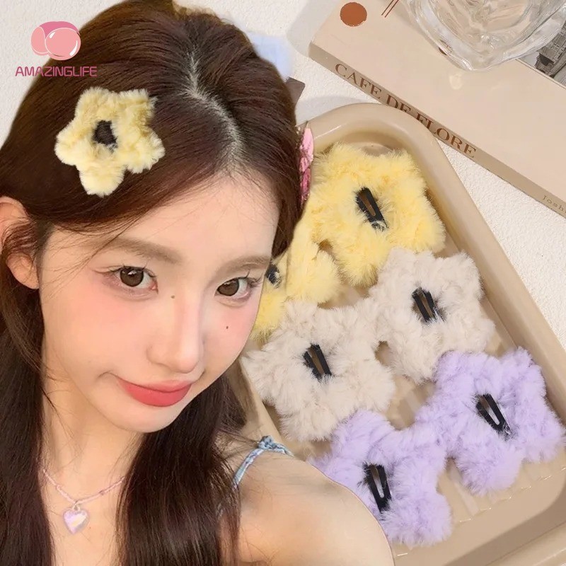 กิ๊บติดผม รูปดาวห้าแฉก แบบเรียบง่าย แฟชั่นสําหรับผู้หญิง จํานวน 1 ชิ้น