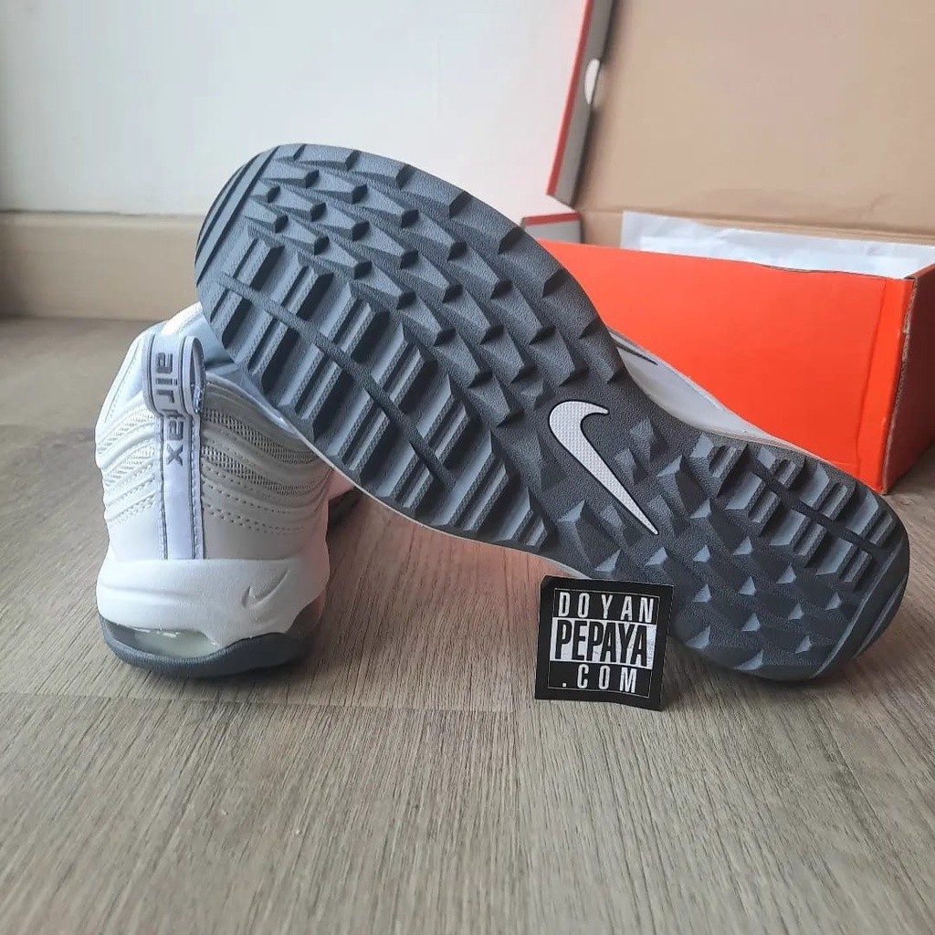 Nike mens shoes Nike Air Max 97 golf White Pure Platinum-White/metallic silver 14002