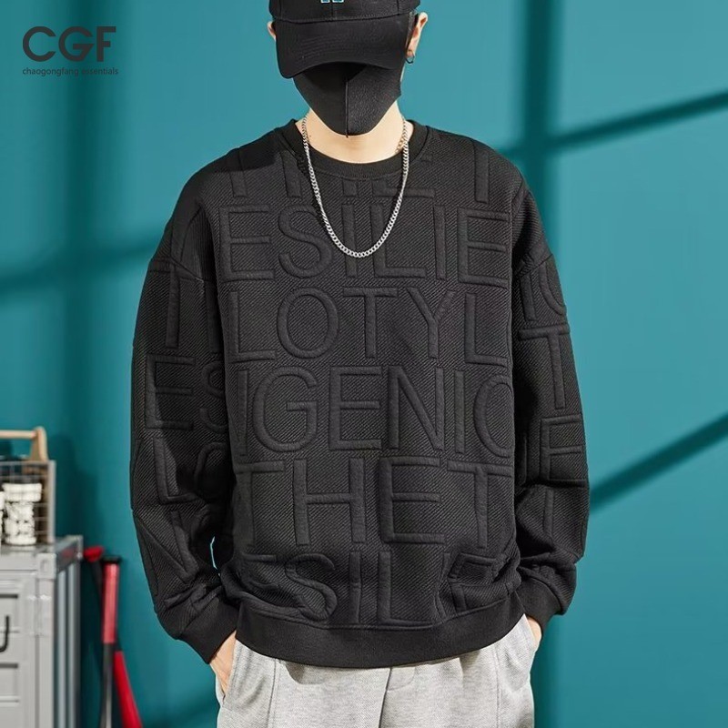 Chaogongfang เสื้อกันหนาวลําลอง มีฮู้ด ทรงหลวม แฟชั่นฤดูใบไม้ร่วง และฤดูหนาว สําหรับผู้ชาย