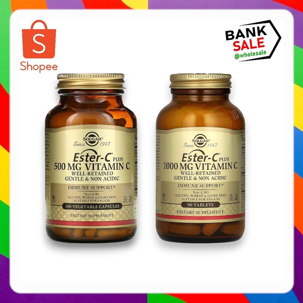 📢พร้อมส่ง 🔔  Solgar, Ester-C Plus, Vitamin