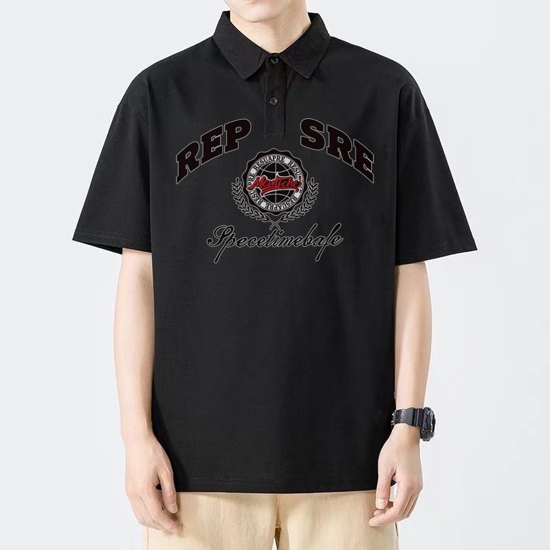 KK เสื้อ​คอปก​ เสื้อ​โปโล เสื้อแขนสั้น ผ้าดีสวมใส่สบาย T82