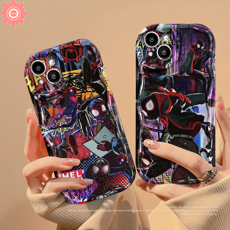 เคสโทรศัพท์มือถือแบบนิ่ม ลายการ์ตูนมาร์เวล สไปเดอร์แมน แฟชั่น สําหรับ Oppo A18 A57 A53 A38 A96 A54 A95 A77 A15 A78 A17 A33 A16K A5 A74 A7 A9 A16s A12 A31 A17K A58 A76 A92 A16 A5s A3s Reno 5 10 4F เคส