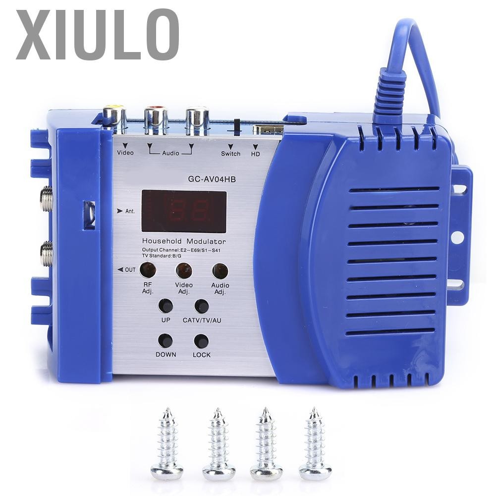Xiulo HDMi AV to RF Converter with Catv Television Audio Subcarrier Modulator EU Plug 100&amp; 8209;240V