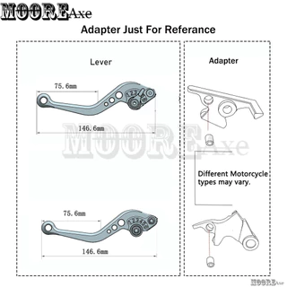 Mooreaxe อุปกรณ์เสริมสําหรับ GPX DZ3/DZ2 Drone150 Drone 4 วาล์วรถจักรยานยนต์เบรค Lever ดัดแปลง CNC อลูมิเนียม 6-stage ปรับคลัทช์เบรคสั้น YSNJ01