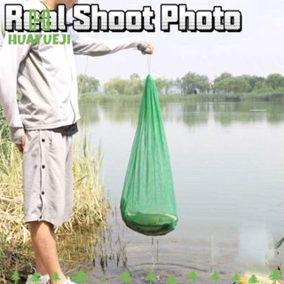 Yueji กระชังใส่ปลา ไนล่อน สีเขียว ทนทาน พับได้ สําหรับตกปลา
