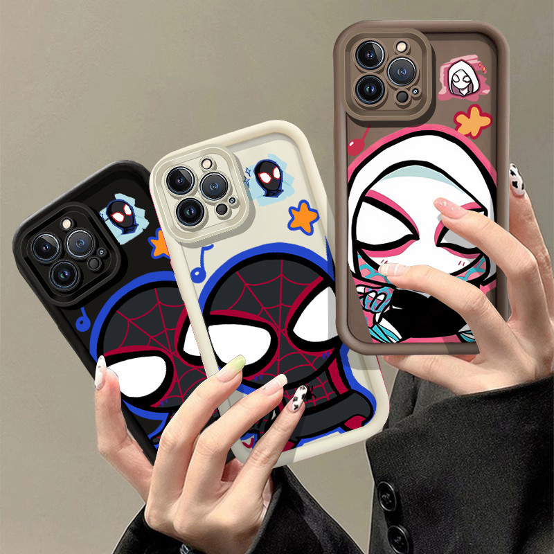 สําหรับ Honor X9A 5G / Honor X9B 5G เคสโทรศัพท์การ์ตูนรุ่น Q Spider-man คู่ซิลิโคนนุ่มกรณี