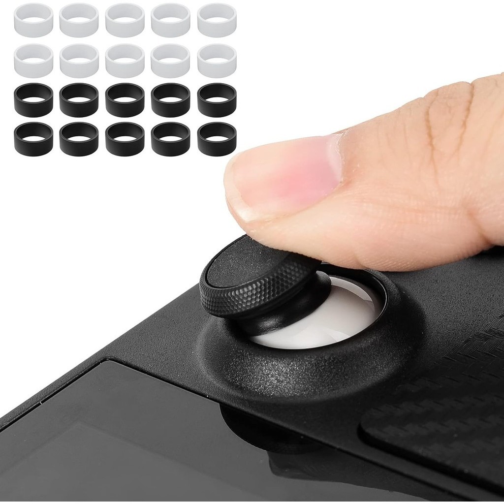Timovo แหวนซิลิโคนป้องกันจอยสติ๊ก แบบยืดหยุ่น มองไม่เห็น สําหรับ ROG Ally Steam Deck PS4 Xbox Stem Deck 8 BitDo Playstation Portal 20 ชิ้น