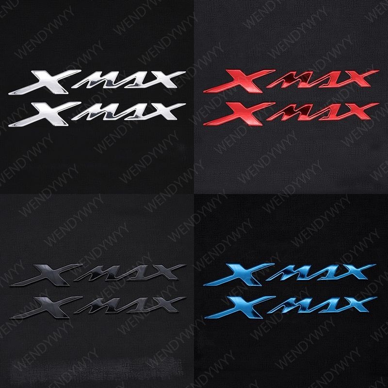 สติกเกอร์ตราสัญลักษณ์ 3D กันน้ํา สําหรับติดตกแต่งล้อรถมอเตอร์ไซค์ YAMAHA XMAX 300 250 400 125 2 ชิ้น