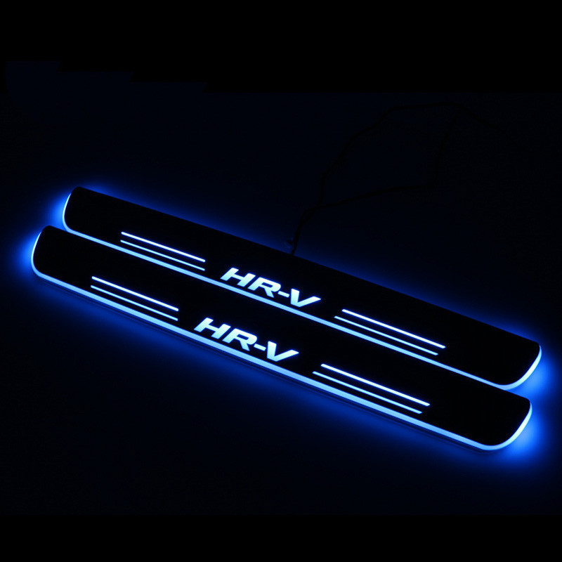 แผ่นกันขูดประตูรถยนต์ LED สําหรับ Honda HR-V HRV 2016 2017 2018 2019