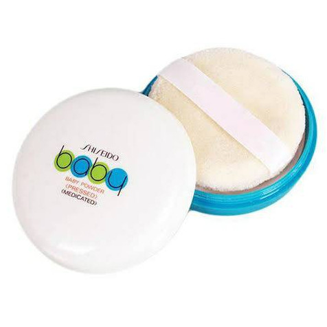 🌸Shiseido Baby Powder Pressed Medicate 50g🌸 แป้งอัดแข็งเนื้อสีขาวเนียนละเอียด สูตรอ่อนโยน ไม่ระคายเคืองต่อผิว