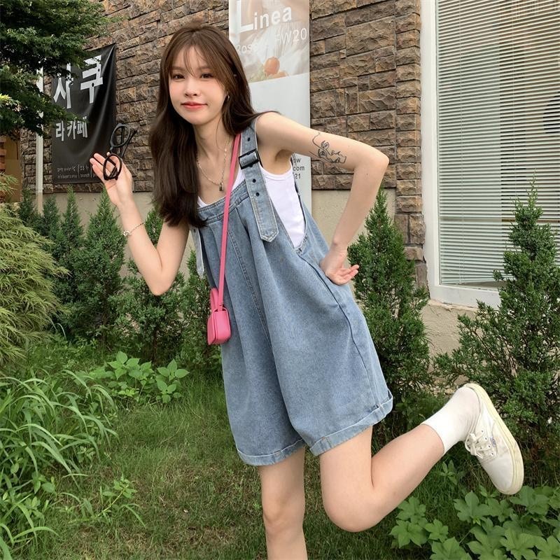 Cowboy shorts, bib pants, bib set, retro straps, comfortable 3 colors yykh