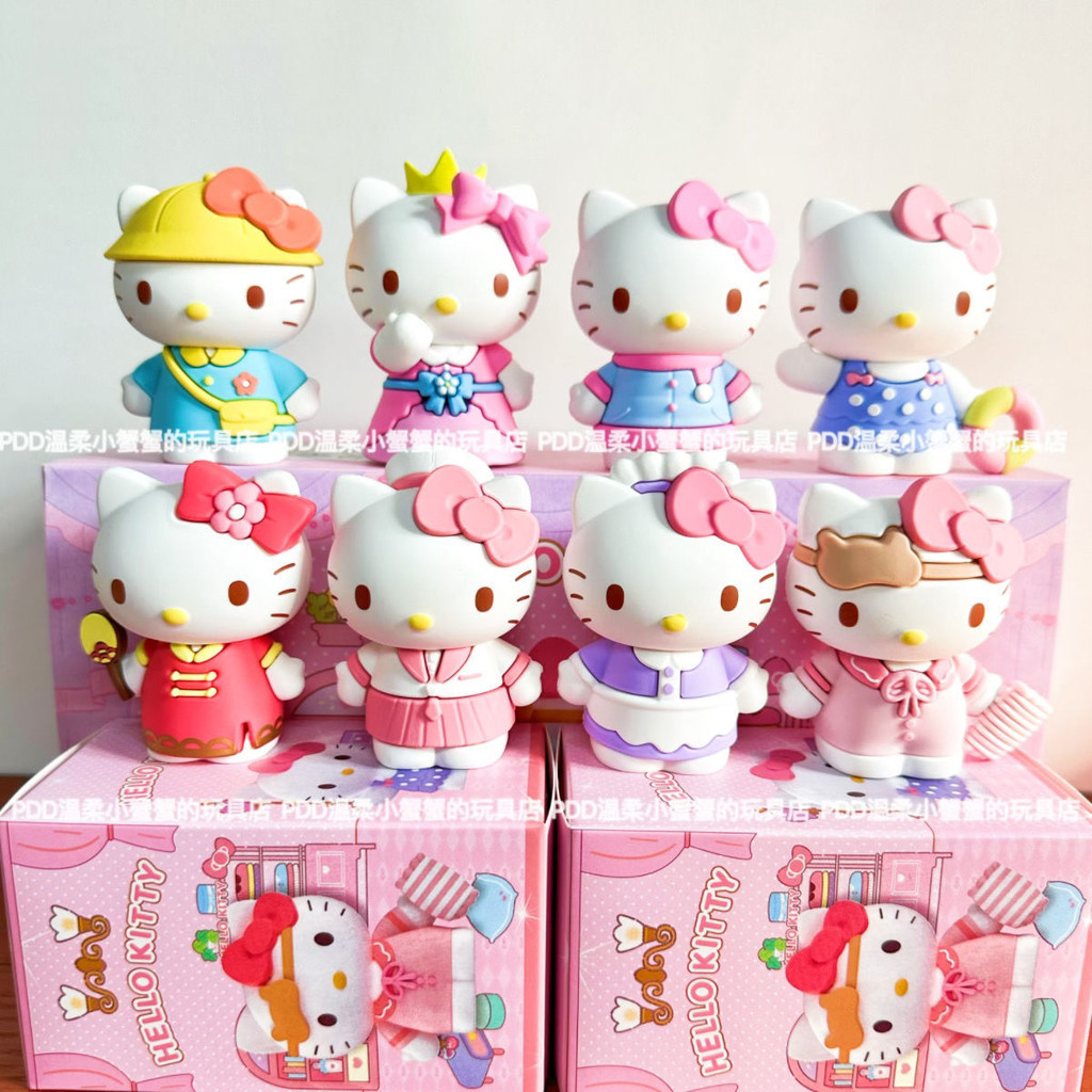 ตุ๊กตาฟิกเกอร์ Hello Kitty Mystery Box ของเล่นสําหรับเด็ก