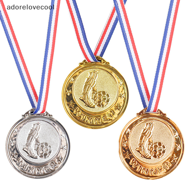 Adth เหรียญรางวัลฟุตบอล รางวัลรางวัล รางวัล รางวัล สีทอง สีเงิน สีบรอนซ์ ของเล่นสําหรับเด็ก ของขวัญ ของที่ระลึก กีฬากลางแจ้ง