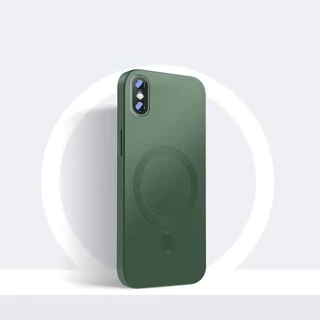 ใหม่ เคสโทรศัพท์มือถือ ซิลิโคน ชุบไฟฟ้า แม่เหล็ก กันกระแทก สําหรับ iPhone X XS Max xr 11 12 13 Pro Max 7 8 Plus
