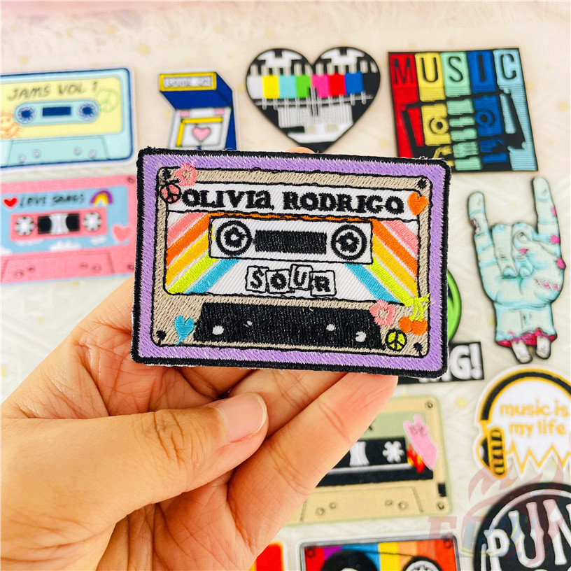 ☸ แผ่นแพทช์เหล็ก ลายศิลปะดนตรีร็อค สไตล์พังก์ร็อค ☸ แผ่นแพทช์รีดติดเสื้อ ปักลาย DIY 1 ชิ้น - รูปที่ 5