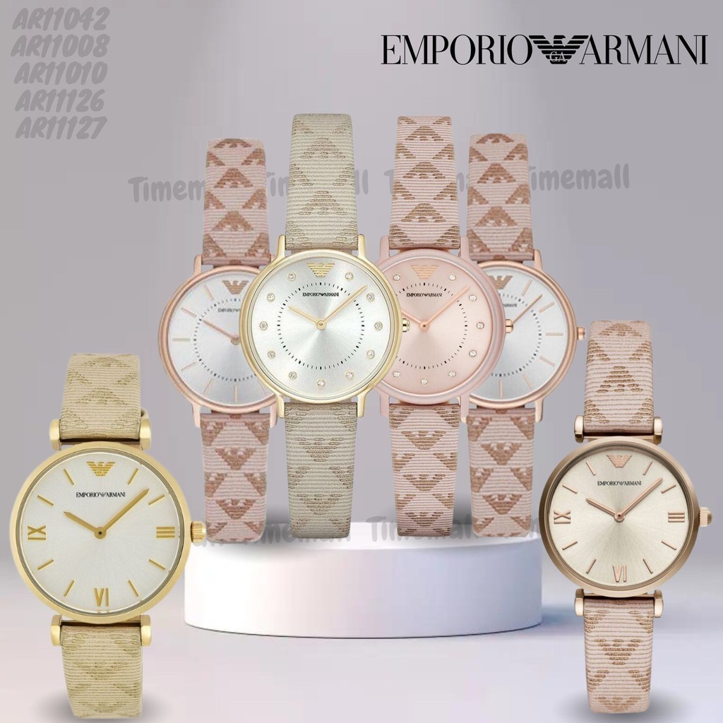 TIME MALL นาฬิกา Emporio Armani OWA346 นาฬิกาข้อมือผู้หญิง นาฬิกาผู้ชาย แบรนด์เนม Brand Armani Watch AR11010