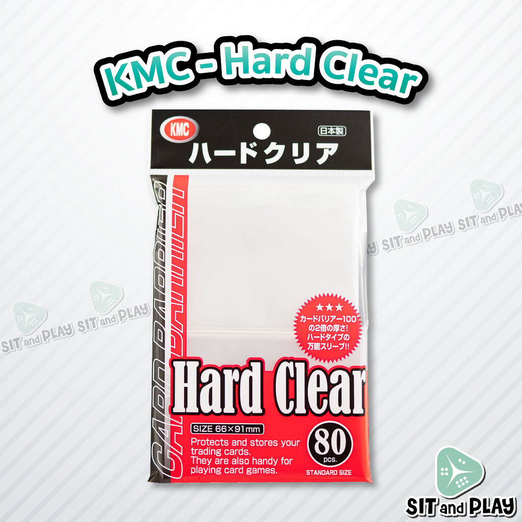 KMC - Card Barrier Hard Clear ซองใส แบบหนา ใส่การ์ด Standard Size ( 80 ซอง ) ขนาดซอง 66x91 mm
