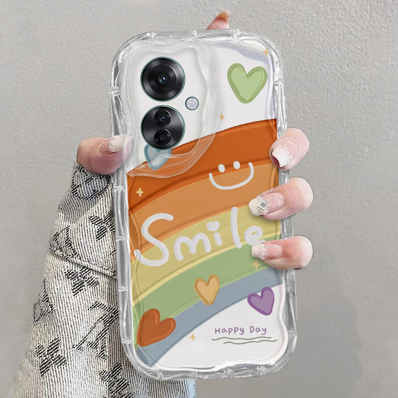 เคส OPPO Reno 11F 5G reno11f โทรศัพท์มือถือแบบนิ่ม ใส ลายหยัก แฟชั่น สําหรับ
