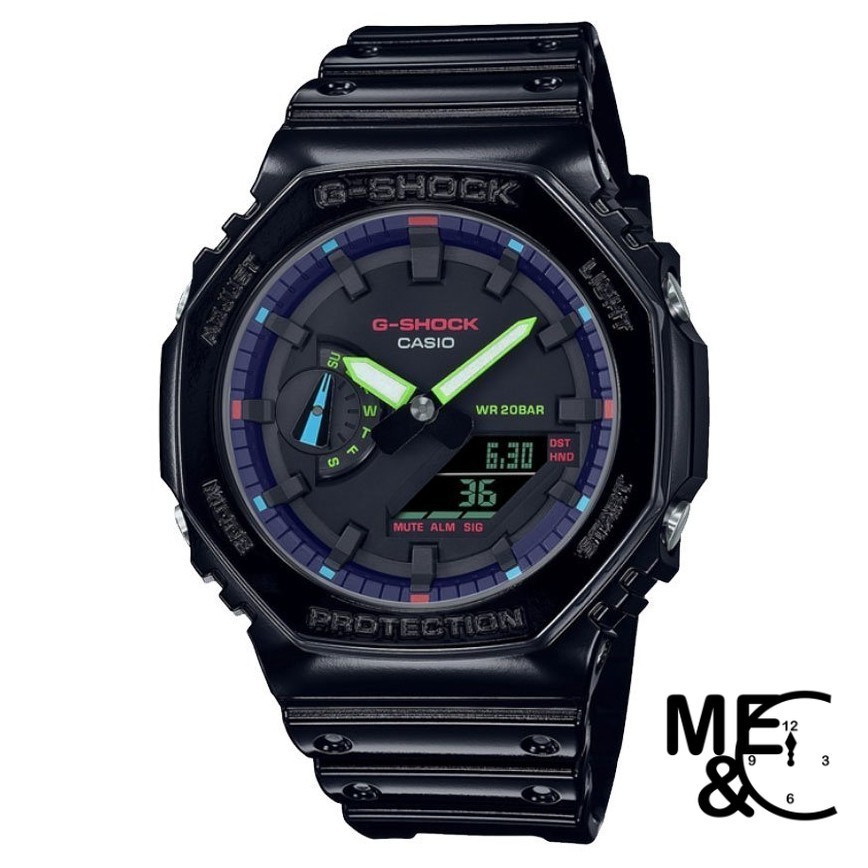 CASIO G-SHOCK GA-2100RGB-1ADR ของแท้ ประกันศูนย์ CMG