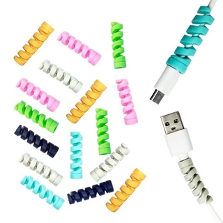 สายชาร ์ จ Data Cable Protector และอุปกรณ ์ ไขลานเหมาะสําหรับ IPhone และ Android Universal Use