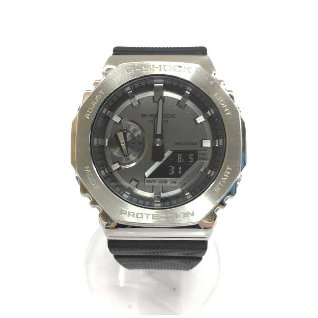 Casio นาฬิกาข้อมือควอทซ์อะนาล็อก ตัว G-Shock สายสแตนเลส มือสอง สไตล์ญี่ปุ่น สําหรับผู้ชาย
