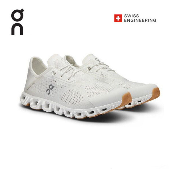 On cloud 5 รองเท้าวิ่ง ระบายอากาศ ใส่สบาย สีเทา สีขาว สําหรับผู้ชาย และผู้หญิง